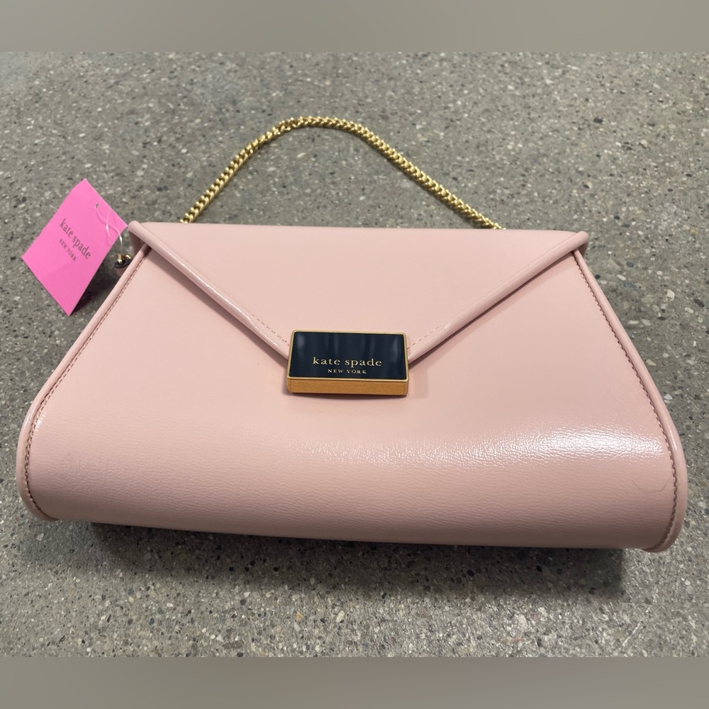 NWT Kate Spade Anna Medium Envelope Bag in Mochi Pink Color - Picture 2 of 15